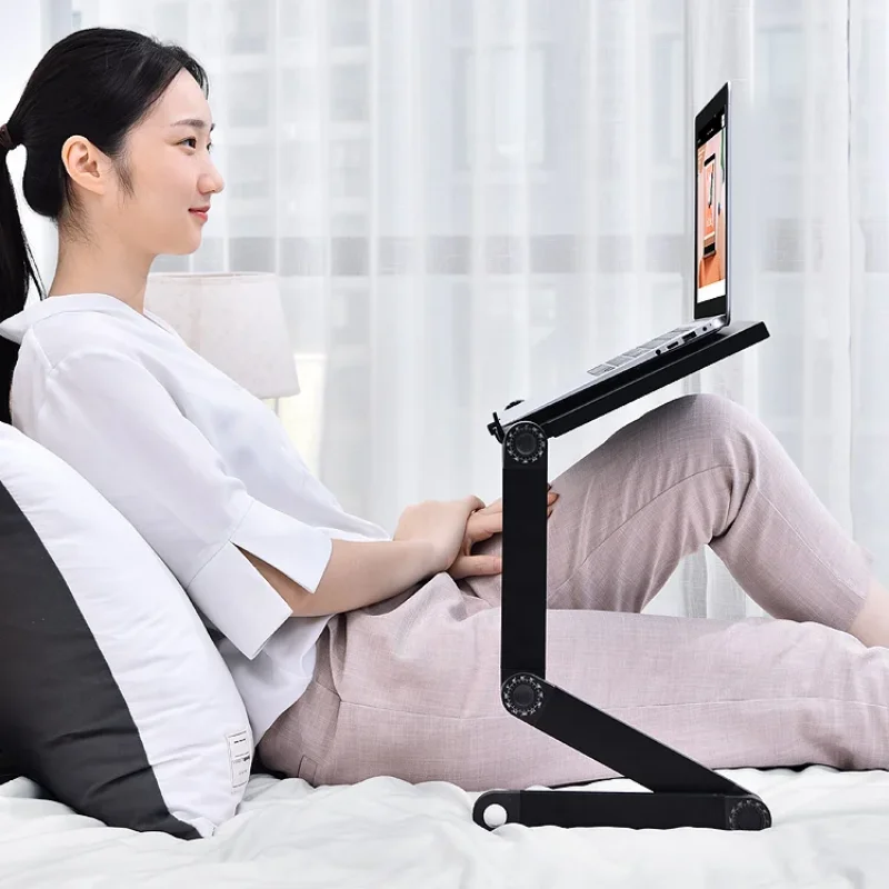 Soporte plegable ajustable para ordenador portátil, mueble de oficina con ventilación, para Notebook y PC
