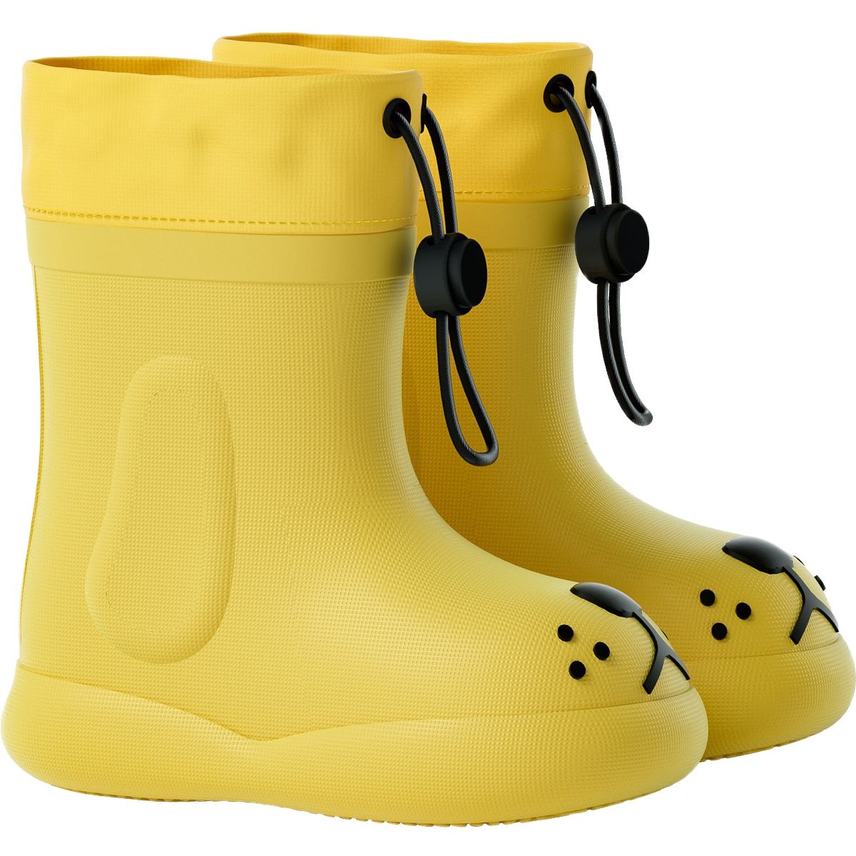 Bottes de pluie imperméables pour enfants, chaussures de sécurité pour garçons et filles, stock EVA décoratif