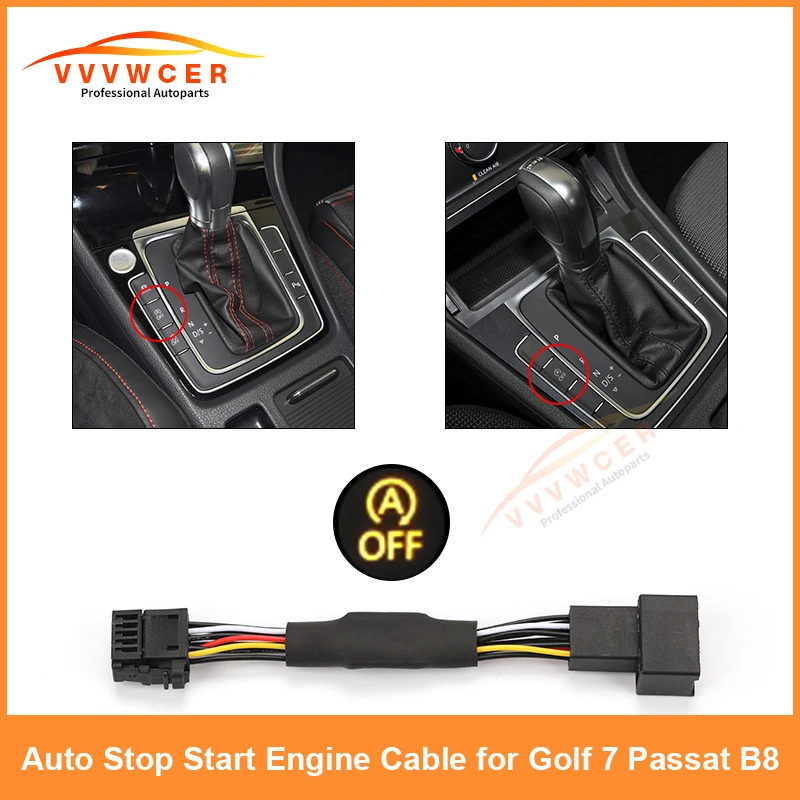Para VW Golf 7 7,5 Passat B8 Jetta SEAT sistema de arranque de parada automática de motor Control de apagado Cable de cancelación de parada de arranque para POLO Atlas