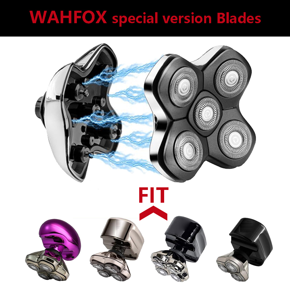 WAHFOX Shaver Replacement heads for SKULL SHAVER PITBULL head shaver