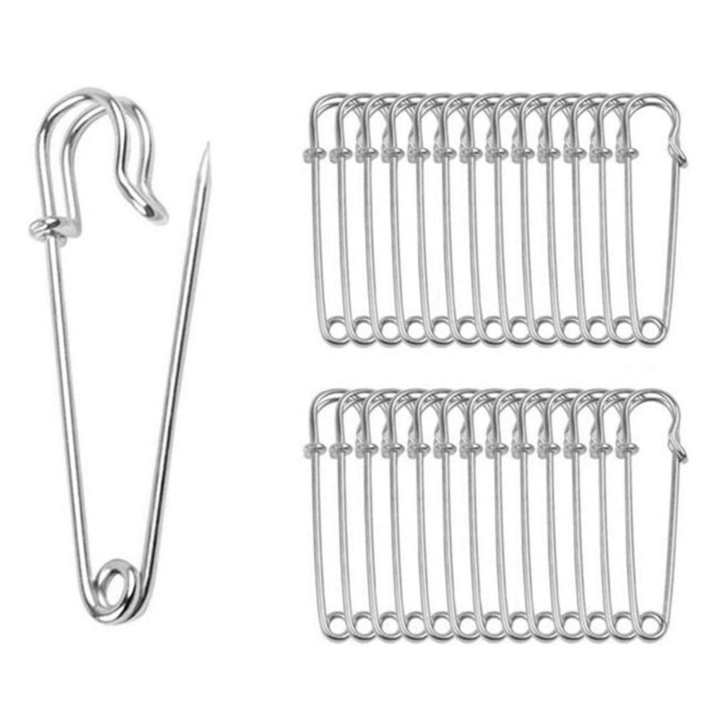 Edelstahl Näh werkzeuge Schmuck große Sicherheits nadel kleine Brosche Nadeln Sicherheits nadeln für 38/45/50/55/60/65/70/75/80/100mm