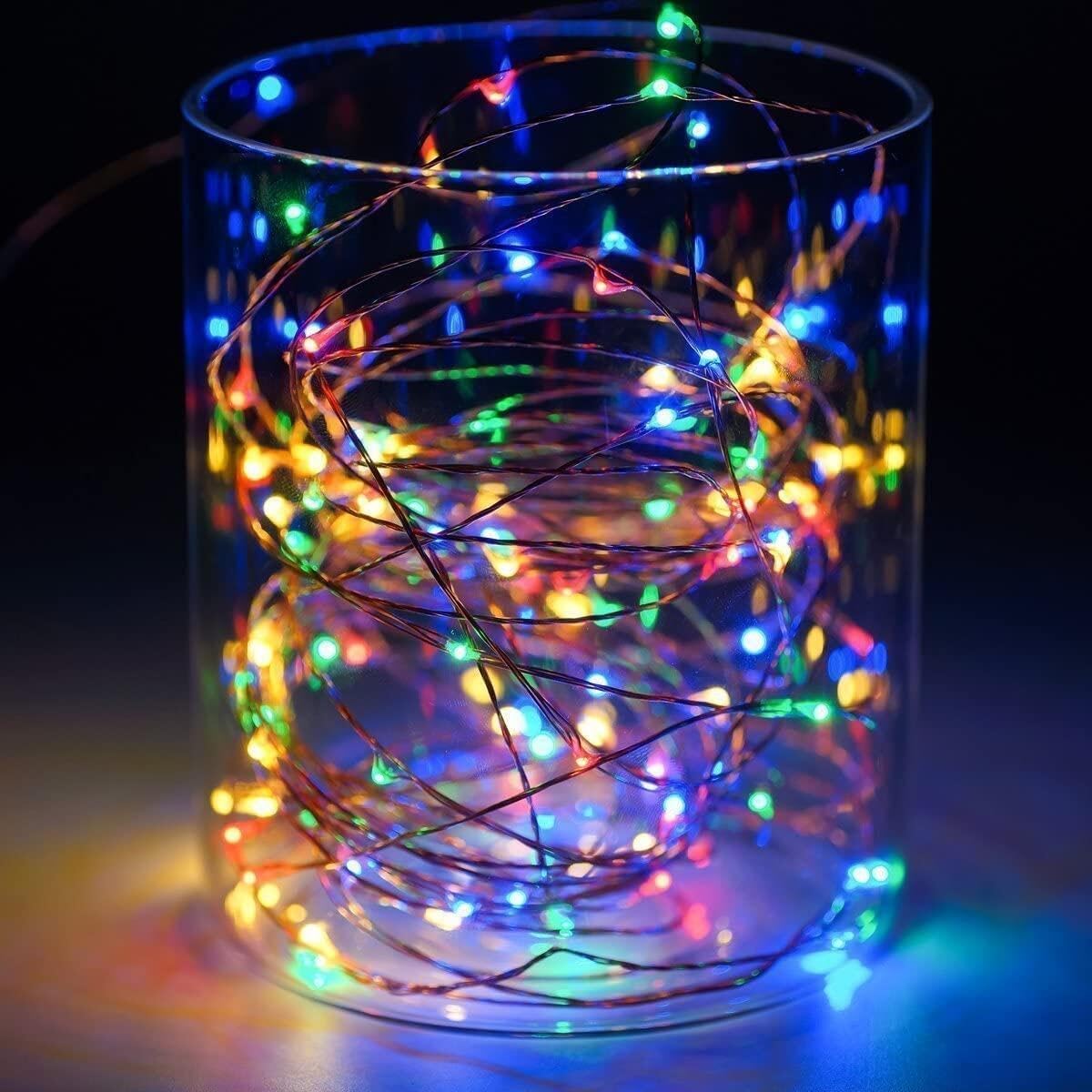 Solar Fairy Lights Outdoor Waterproof Solar String Lights 8 Modes Christmas Copper Wire Lights for Patio Decoration Fairy Lights