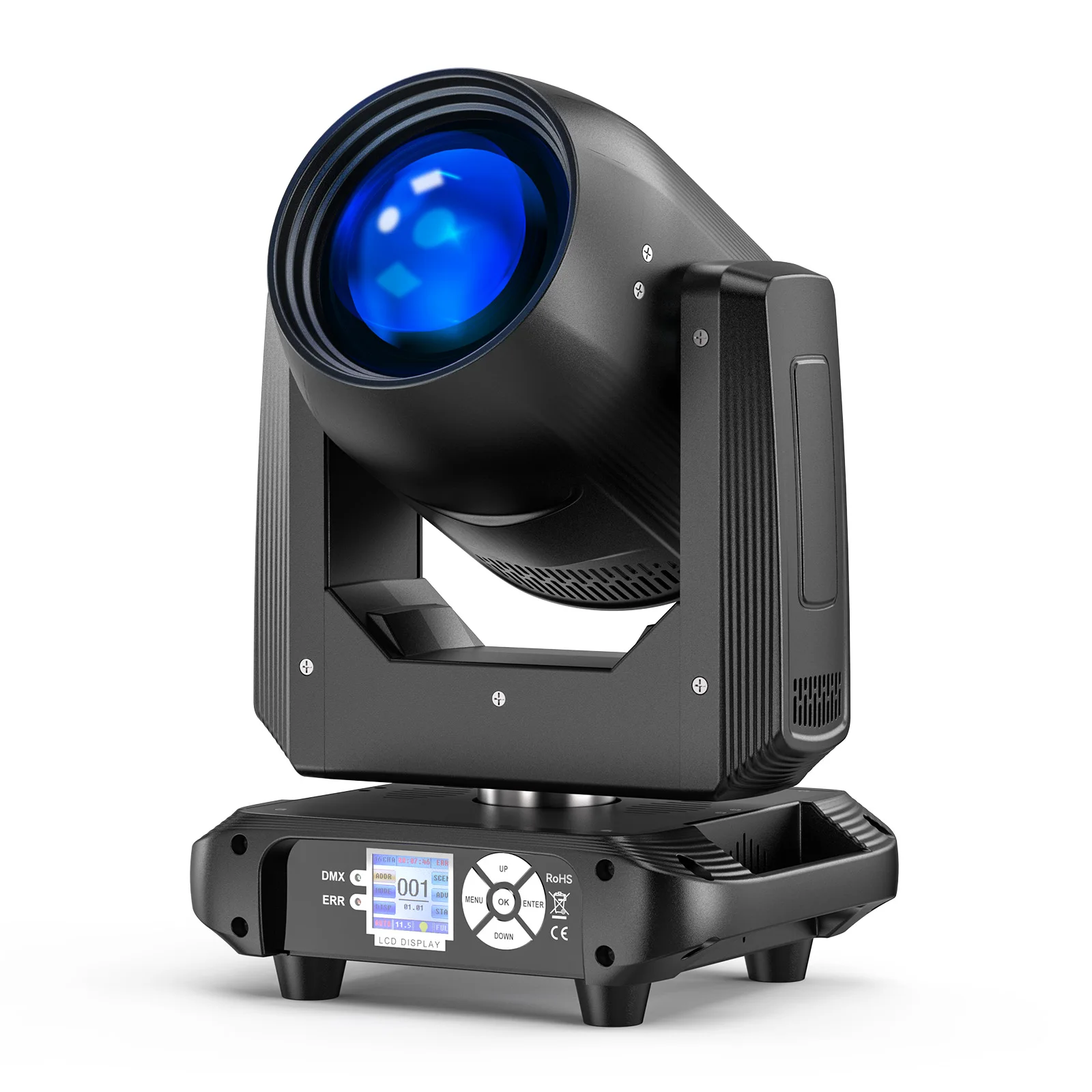 U'King 150 W Beam Moving Head Licht Rotierend 18 Prismen 14 Gobos LED Regenbogeneffekt Zoom Bühnenlicht DMX512 für DJ Disco Show Bar