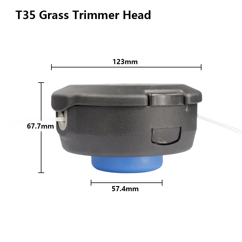 XCAN T25/T35 Grass Trimmer Head With Nylon Line For Husqvarna Lawn Mower String Trimmer Brush Cutter Garden Tool Accessories
