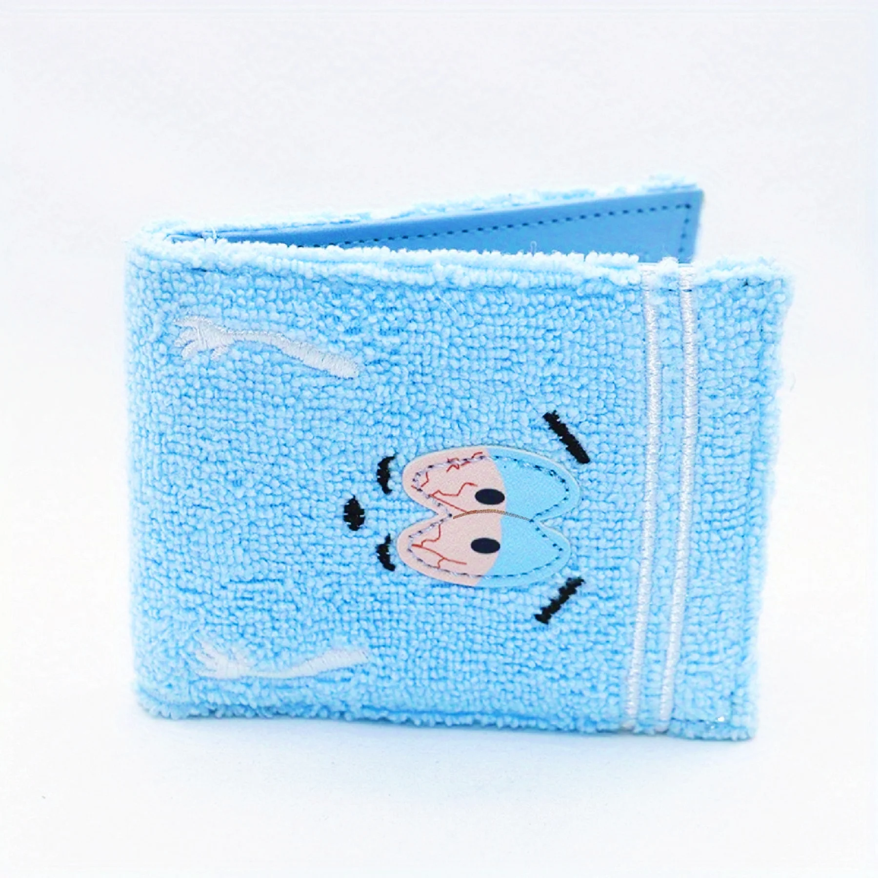 タオル生地刺繍アニメファッション財布、レディースかわいい財布、ショート80%オフ財布