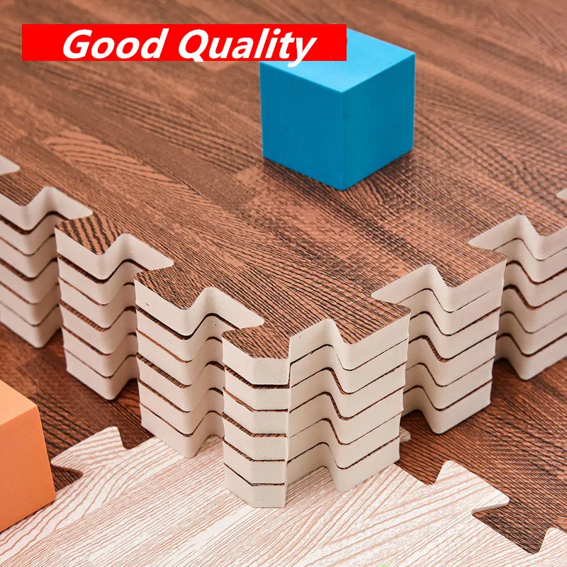 16 Chiếc 30X30Cm Thảm Chơi Xếp Hình Thảm Cho Bé Chơi Game Thảm Hạt Gỗ Trò Chơi Thảm Chơi Cho Bé thảm Cho Tầng Trẻ Em Thảm Ghép Hình Thảm