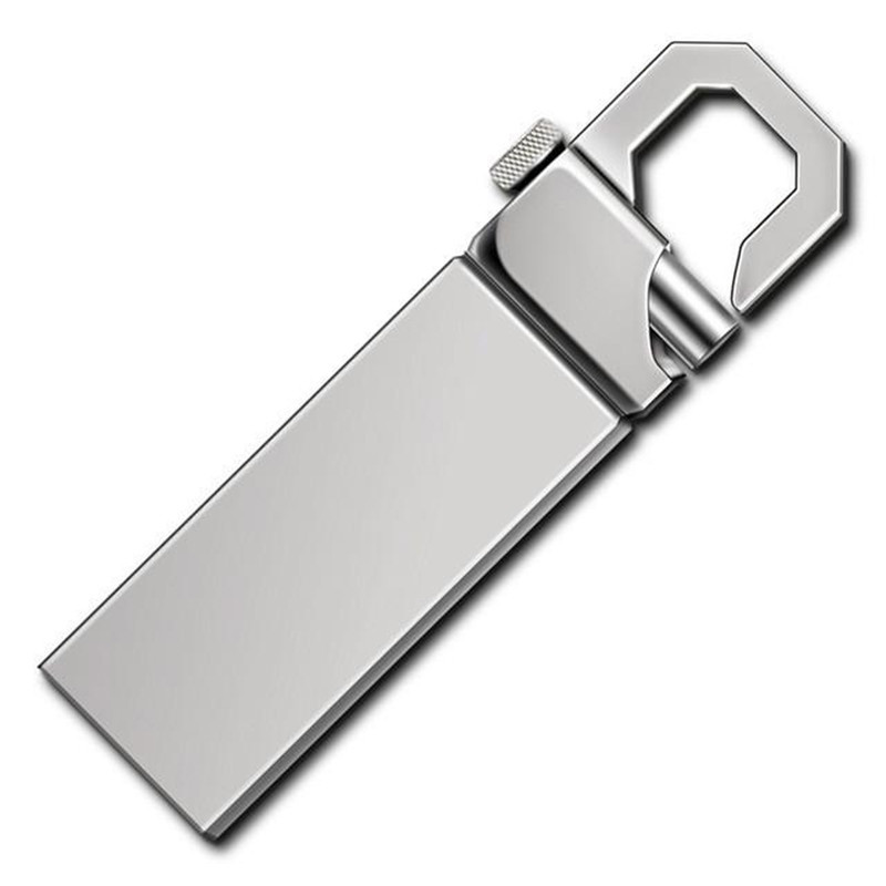 Metal USB Flash Drive, Memory Stick, Disco U, USB 2.0, 32GB, 64GB, 128GB, 256GB, 512GB, Hot, Prata, Ouro