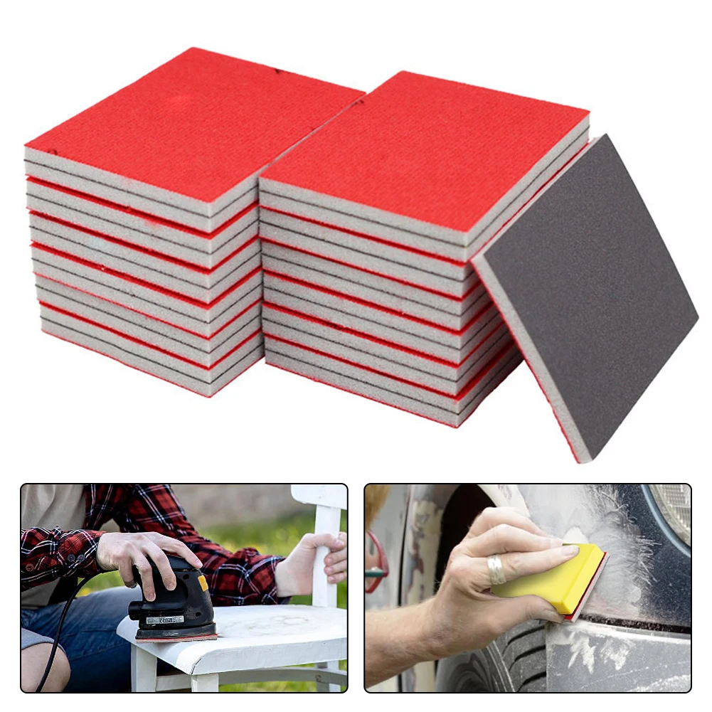 20Pcs Sanding Sponge Pad Set 400, 600, 800Grit Flexible Sanding Pad For Polishing Abrasive Tools