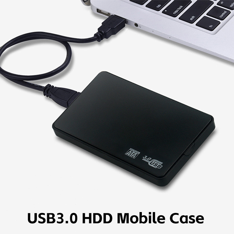 Usb 3.0 hdd caso de disco rígido externo 2.5 Polegada plástico sata gabinete ssd transmissão alta velocidade suporte janela mac android