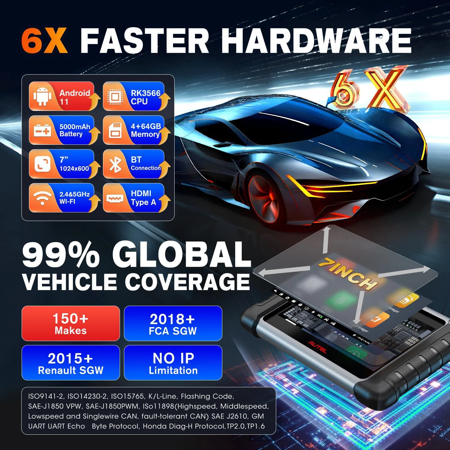 Autel MaxiCOM MK808KBT PRO OBD2 Сканер Automotivo Автомобильный диагностический сканер MK808K BT OBD 2-кодовый считыватель Кодирование ключей Активный тест