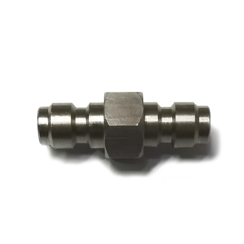 Adattatore maschio a sgancio rapido su entrambe le estremità da 8 mm, doppio maschio in acciaio inossidabile, capezzolo di riempimento HPA, accessori ad alta pressione