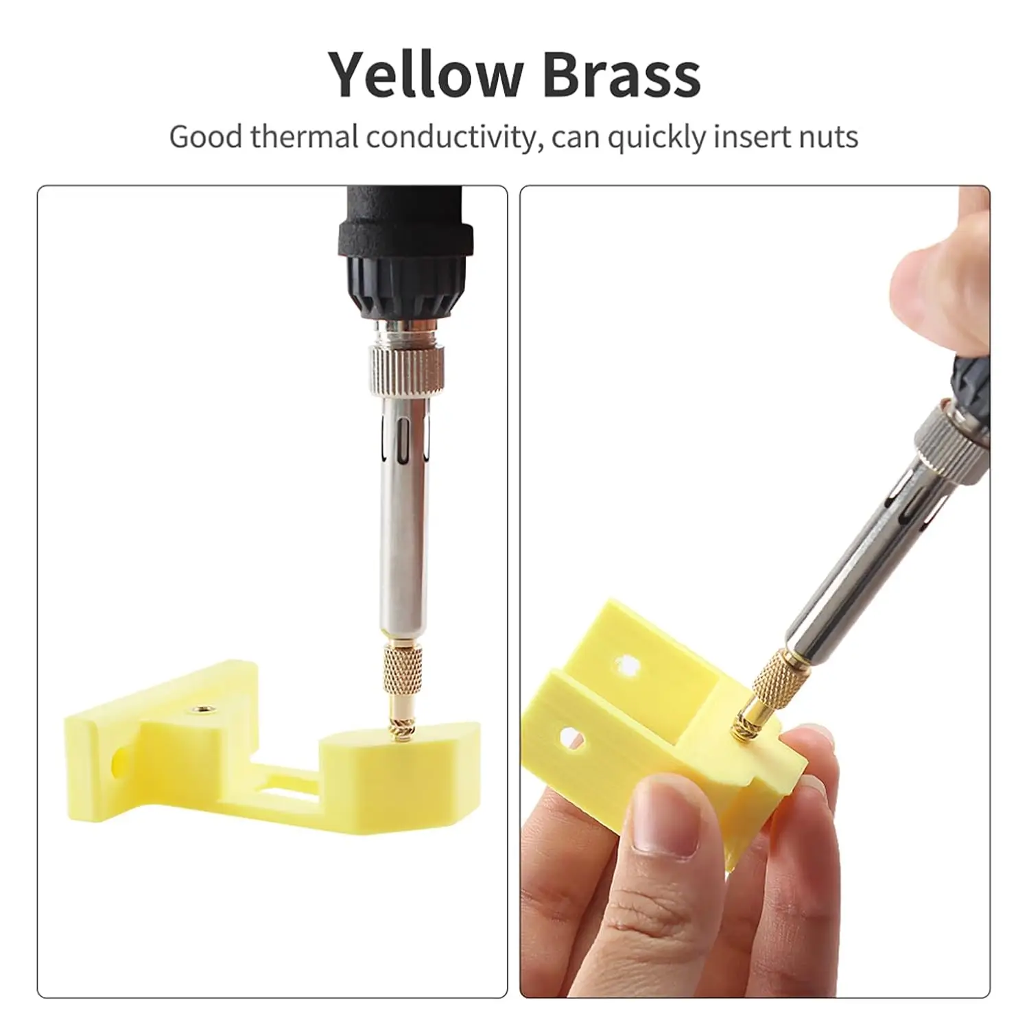 Heat Insert Nut Soldering Tip Adapter for TS100/101 Pine64 Pinecil Series M2-M6 Indenter Insertion Soldering Iron Tip Adapter