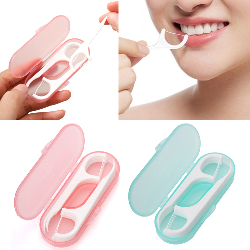 10 개/상자 미니 치실 일회용 청소 도구 치아 휴대용 치실 이쑤시개 구강 위생 관리 용품