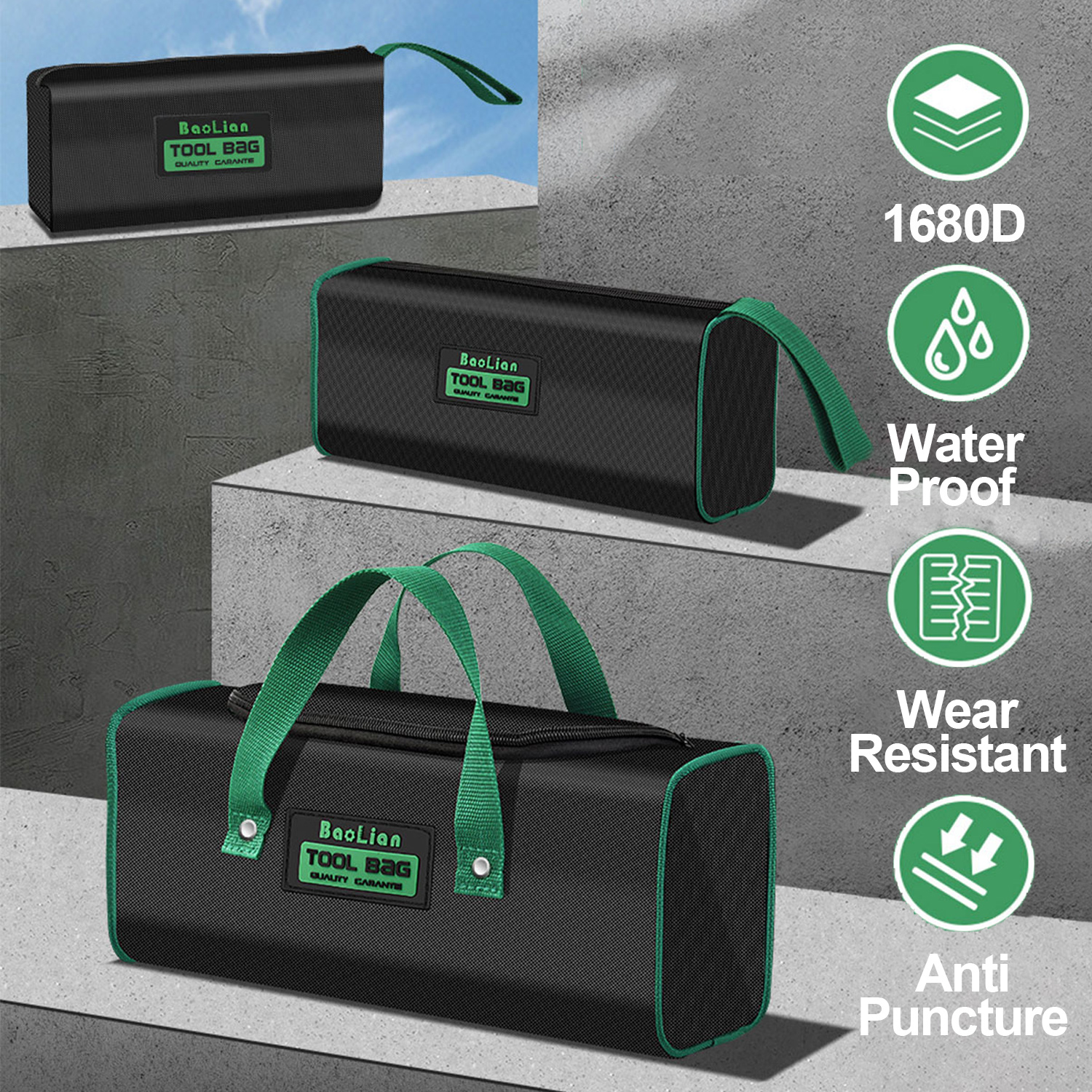 Multifunctionele gereedschapstas Oxford stoffen opbergtas Waterdichte verdikte draagbare elektricienhandtas Professionele onderhoudstas