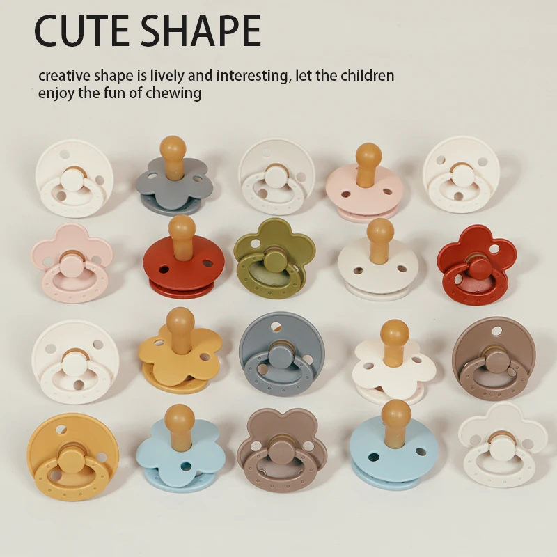 Modabebe-シリコンおしゃぶり,食品品質,新生児用の食品品質,無地,シリコン乳首,2個