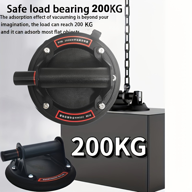2025 Vacuümzuignap 200 kg Laadvermogen Zware vacuümstrooier voor tegeladsorptie Graniet Glas Lifting 8 Inch Cup