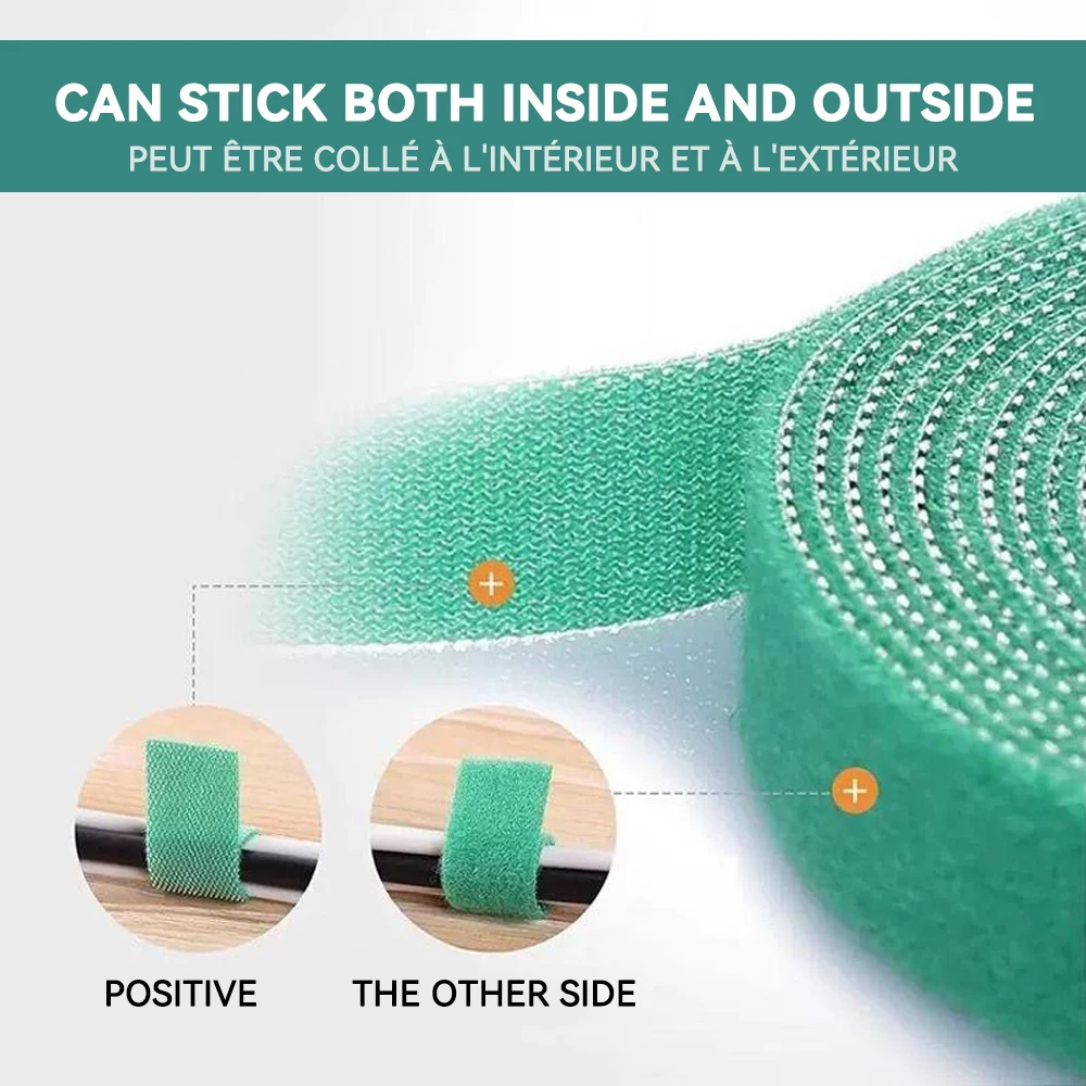 Садовая лента, нейлоновая кабельная стяжка для растений, цветов, выращивания, скалолазания, многоразовая опора для растений, застежка-крючок, садовые аксессуары