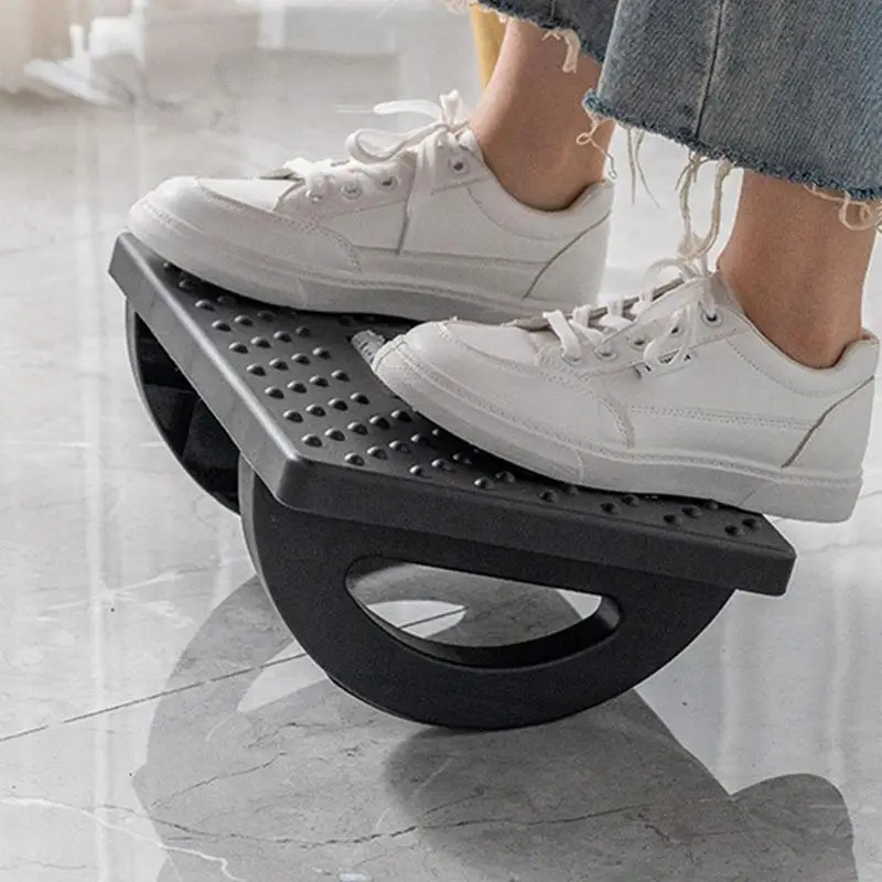 Under Desk Footrest Ergonomic Foot Massager Footrest With Non-slip Foot Pad And Massage Rollers For Under Desk At Work Study