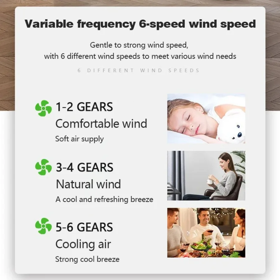 Modern LED Invisible Bladeless Ceiling Fan Light 6speed DC Variable Frequency Remote Dimming Air circulation Fan Home Sealed Fan
