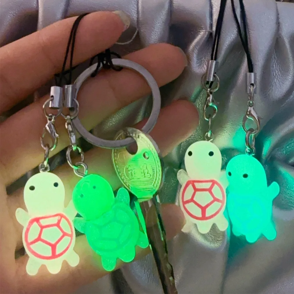 10/5/2個入り 光る漫画3Dカメキーホルダー キャンディーカラー 動物チャーム キーリング付き 子供のおもちゃ 学生 DIY バックパックデコレーション ギフト