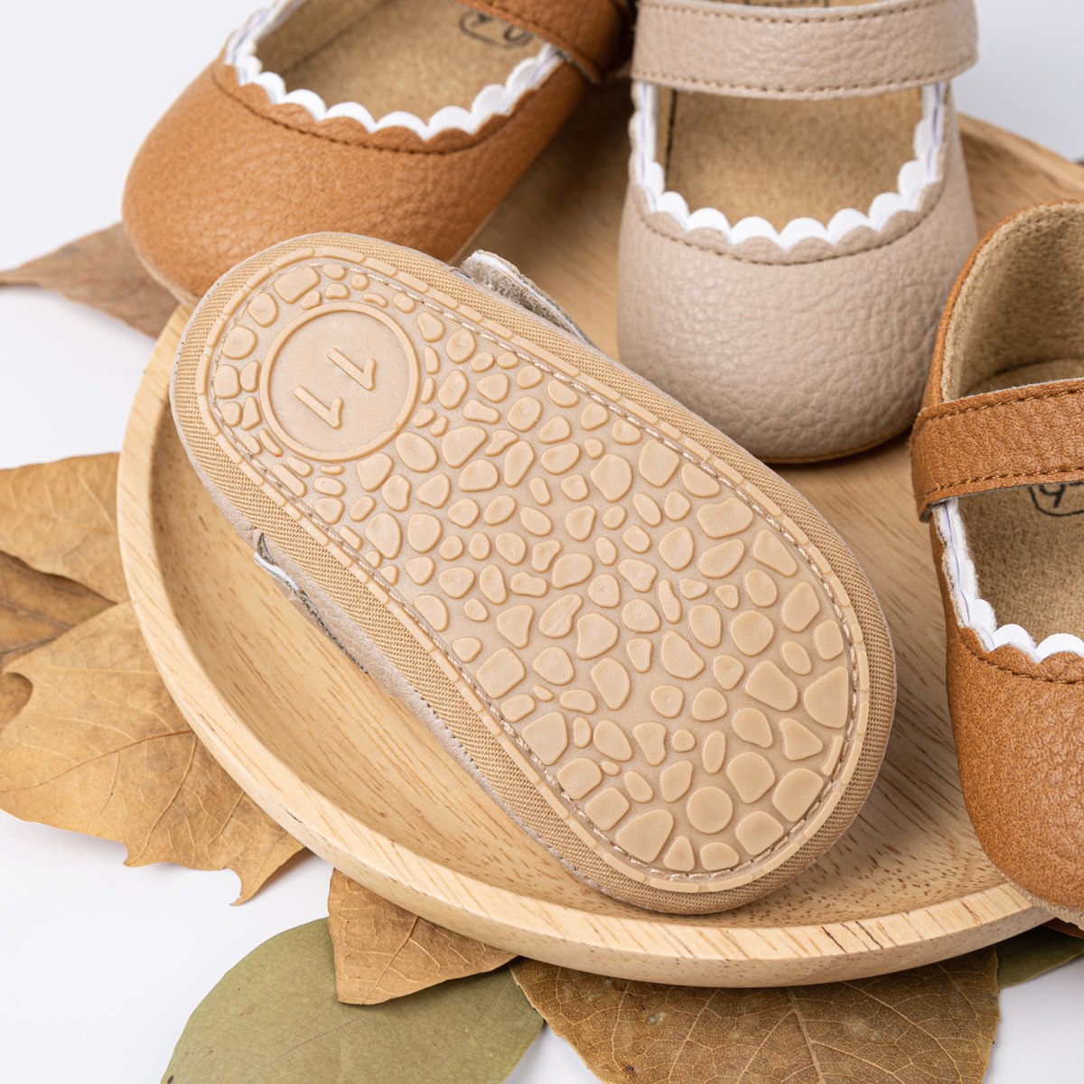 KIDSUN รองเท้าเด็กทารกหลายสีเจ้าหญิงเด็กวัยหัดเดินรองเท้านุ่มลื่นรองเท้า First Walkers 0-18M