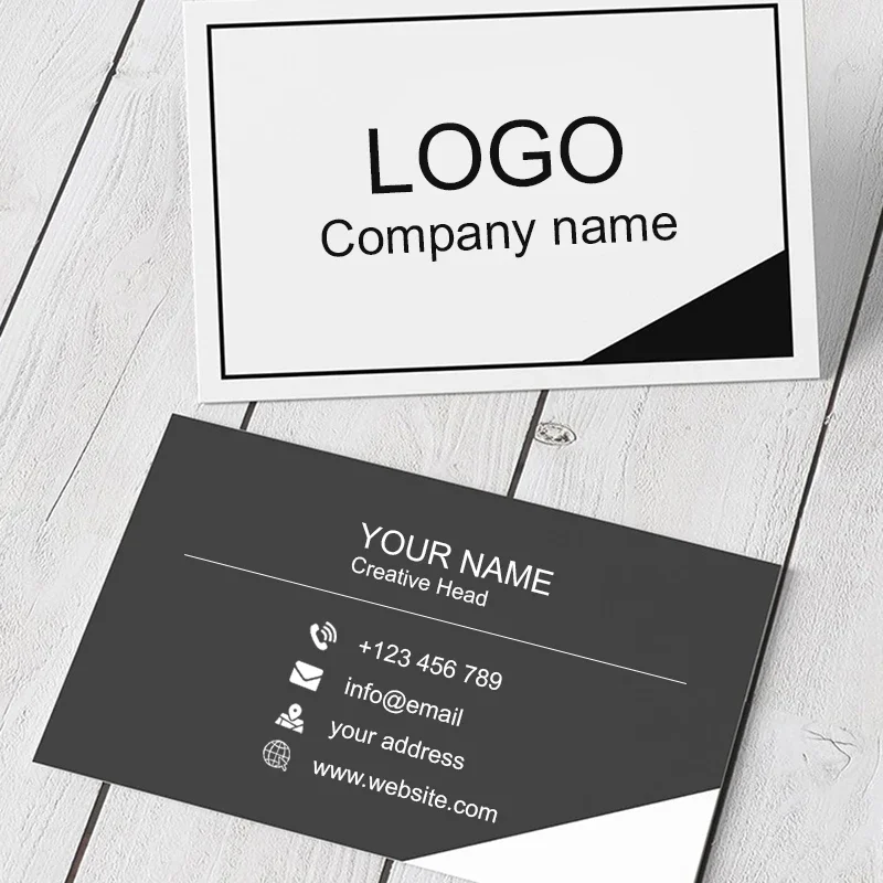 100PCS Cheap Customized Full-color Double-sided Printing Business Card 300GMG Paper