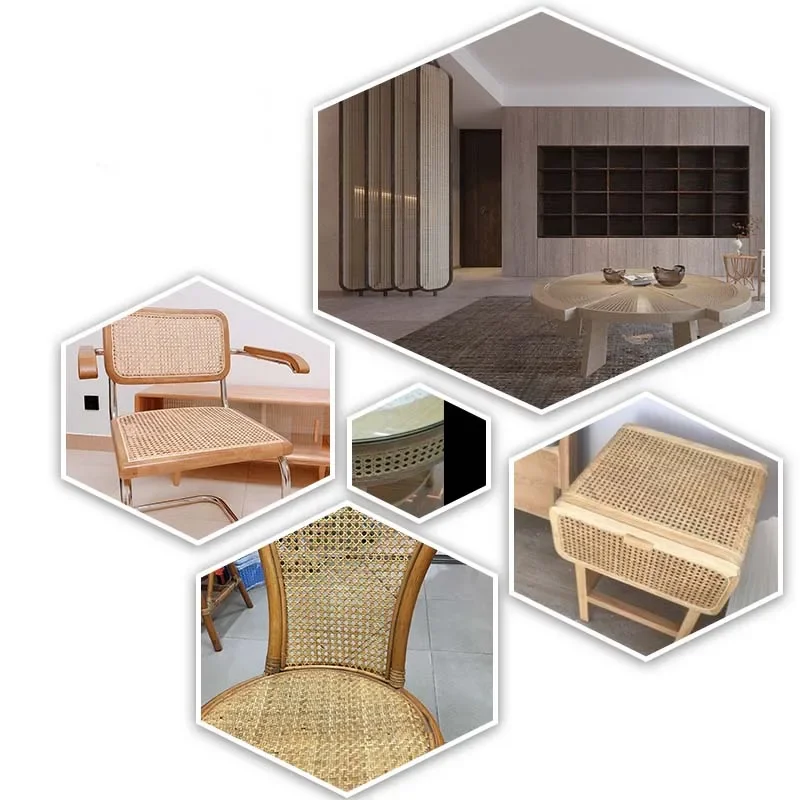 40-50cm Wide Natural Rattan Roll Real Indonesia Rattan Sheet Cane Webbing Roll Chair Table Furniture Repair Material Hand Wove