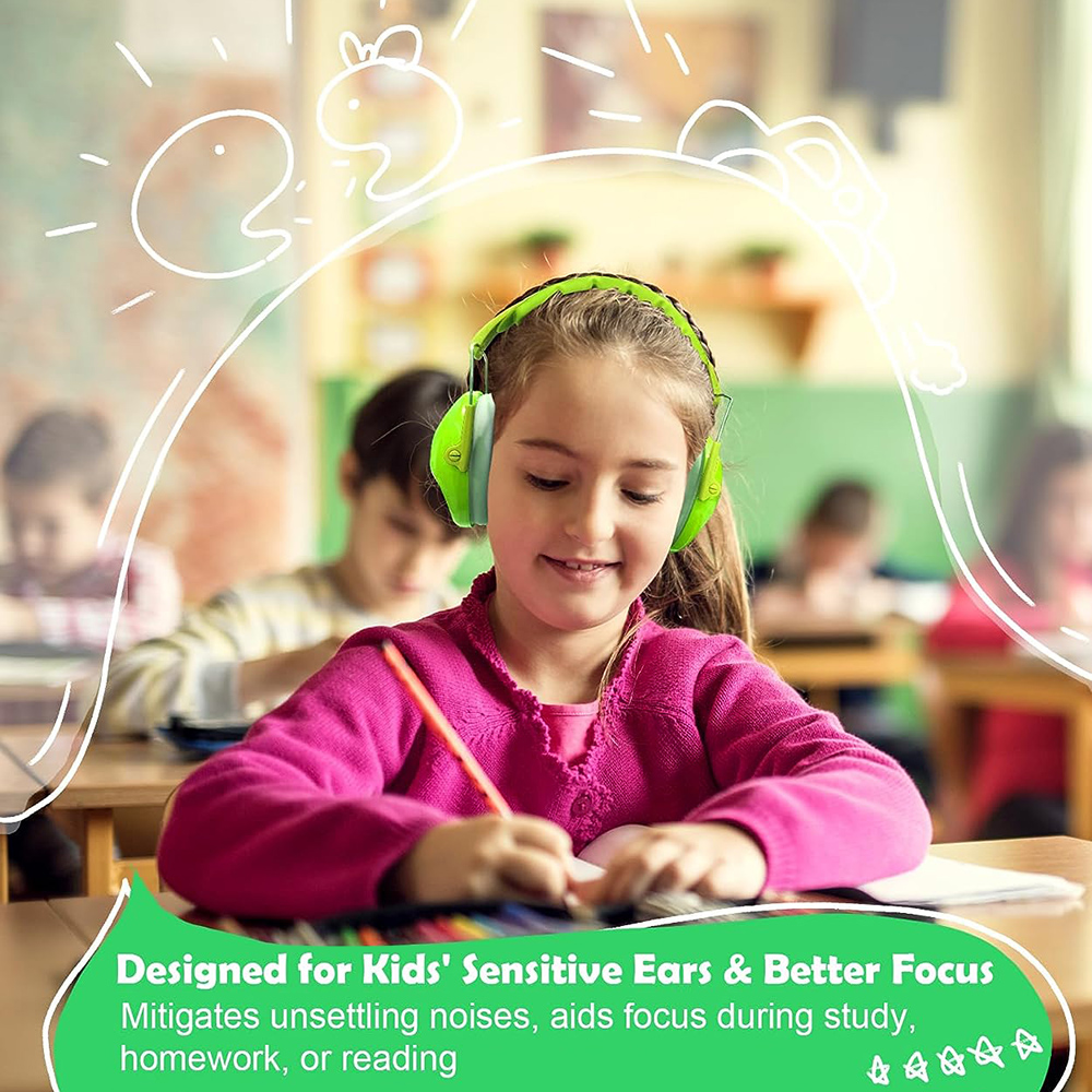 ZOHAN เด็กป้องกัน Earmuffs เด็ก Defenders หูลดเสียงรบกวน Earmuff สําหรับออทิสติกเด็กเด็กวัยหัดเดินอ่าน Sleeping