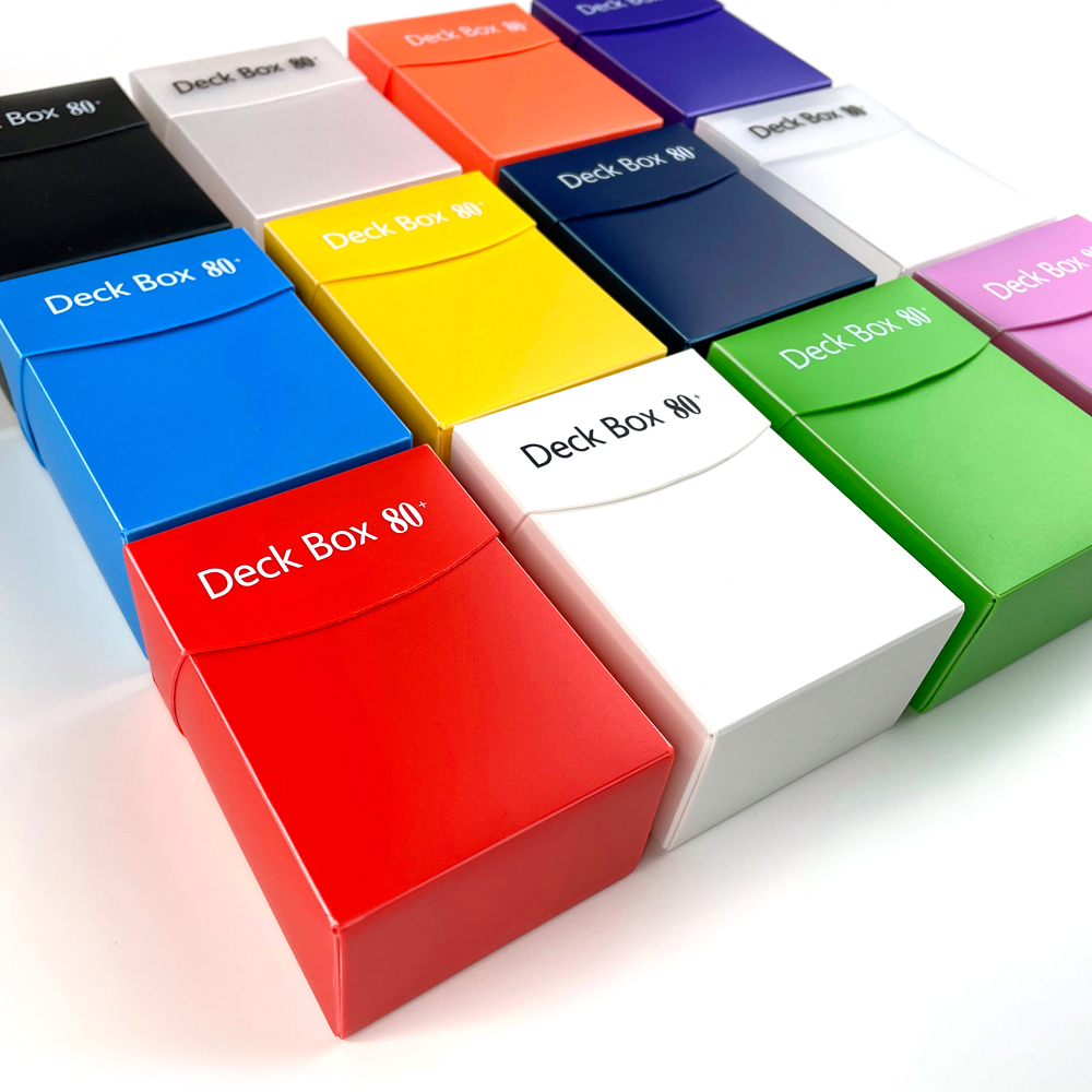 80 + การ์ดดาดฟ้ากล่องสีคลาสสิกเกมกระดาน TCG การ์ดดาดฟ้าคอลเลกชันกล่องการ์ดสําหรับ Magica PKM YGO Gathering