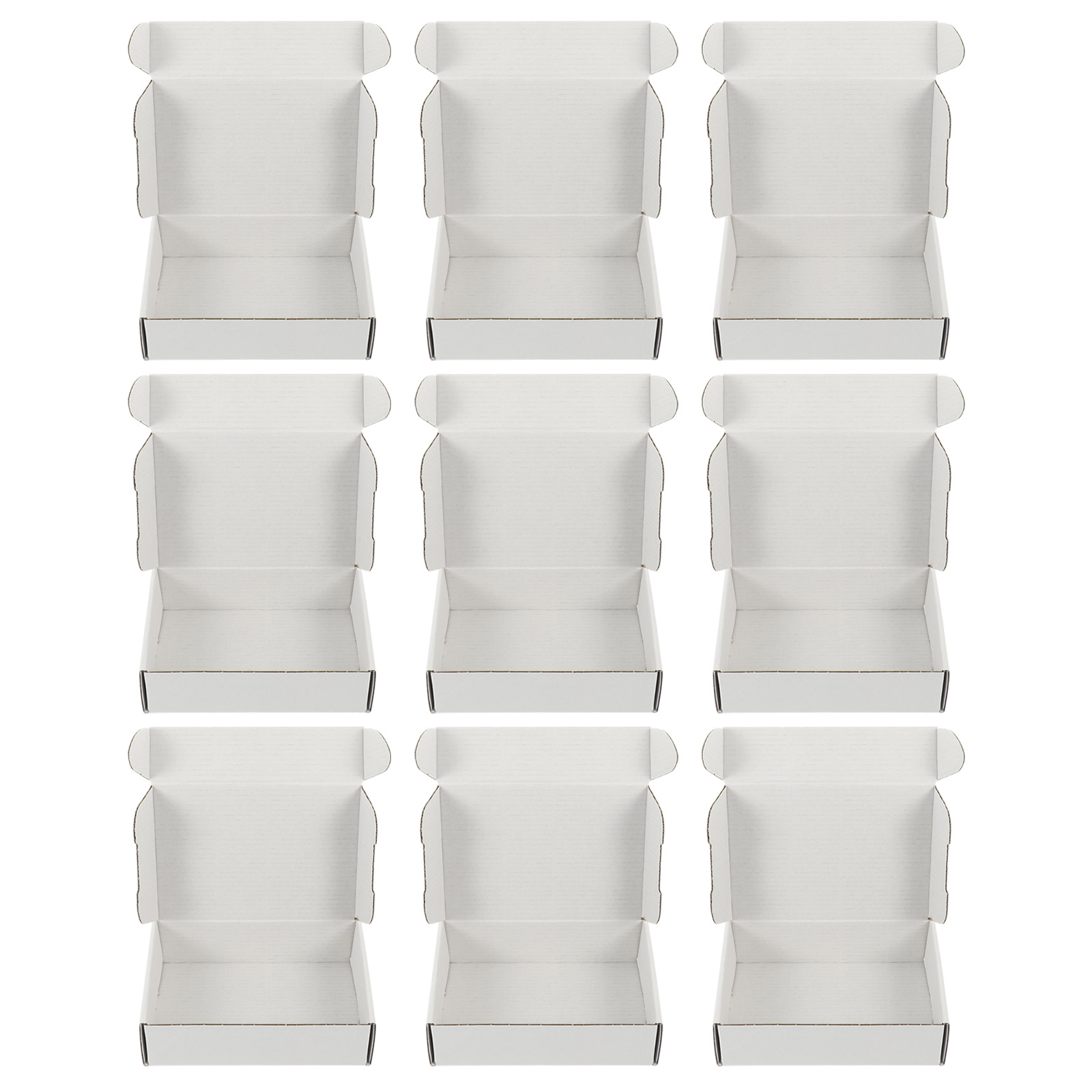 段ボール製の梱包箱,ギフト包装用の白い段ボール箱,20個