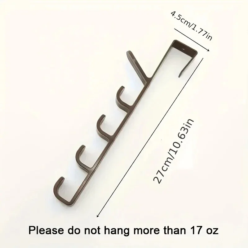 1 PC ห้องนอนประตูแขวนเสื้อผ้าแขวนเหนือประตูพลาสติก Home Storage Organization Hooks, กระเป๋าถือสําหรับกระเป๋าราง