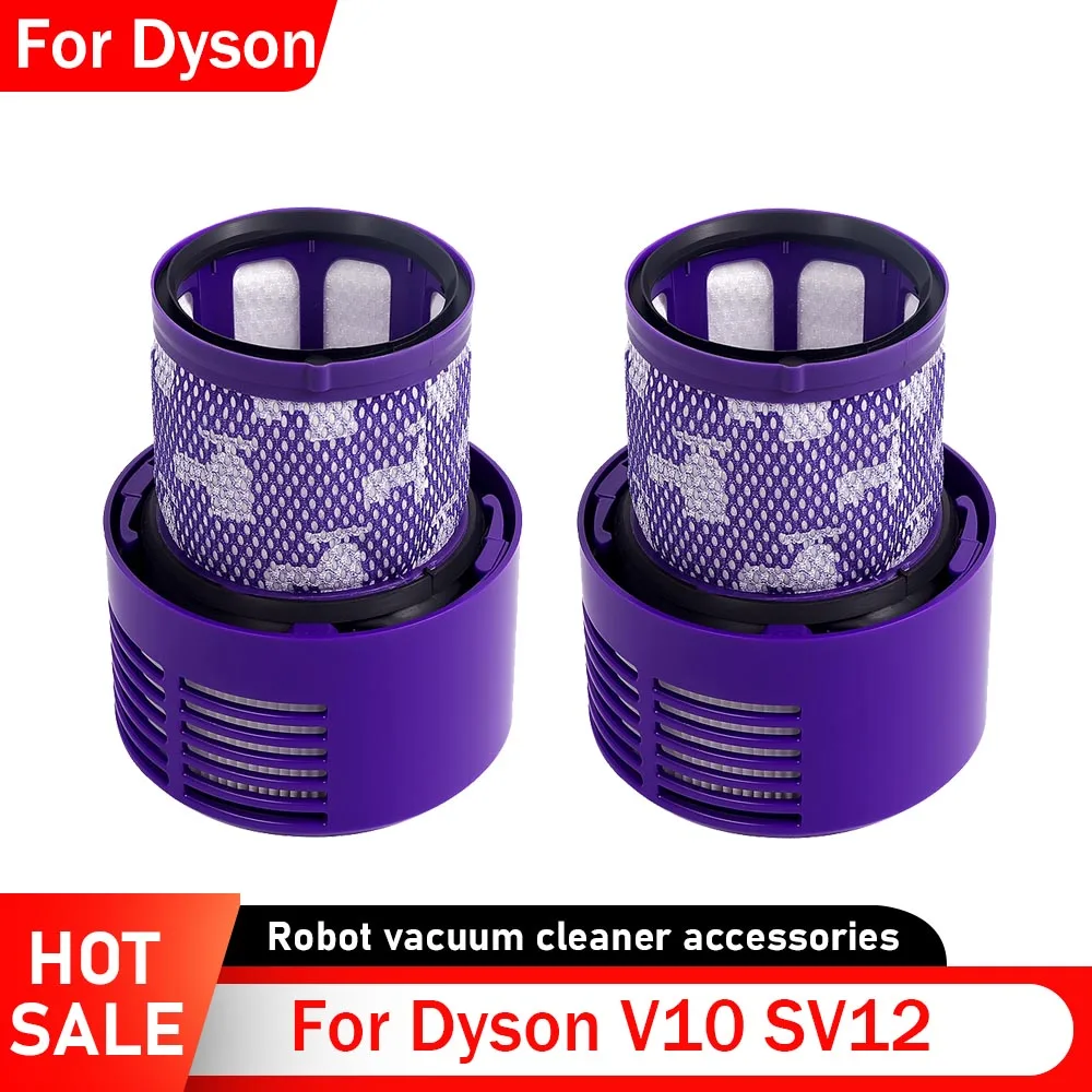 อุปกรณ์เสริมเครื่องดูดฝุ่นสำหรับไดสัน V10 SV12 กรองอุปกรณ์เสริมเฮปาหุ่นยนต์เครื่องดูดฝุ่นล้างทำความสะอาดได้ตัวกรองอะไหล่ทำความสะอาด