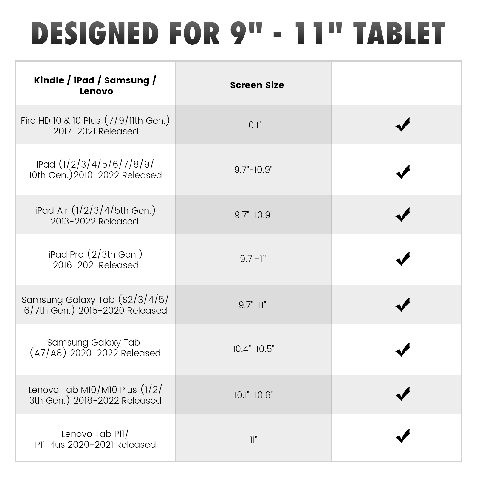 Hand-Strap for 9-11 Inch Tablet for iPad/iPad Pro/iPad Air/Kindle Fire HD/Samsung High-elasticity Lightweight Finger Grip Holder