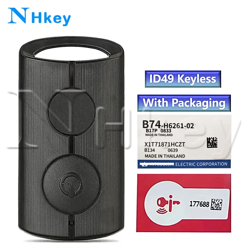 Оригинальный ключ NH для Yamaha NVX NVX155 XMAX XMAX300 QBIX AEROX JAUNS, мотоциклетный скутер, чип ID49 433,92 МГц