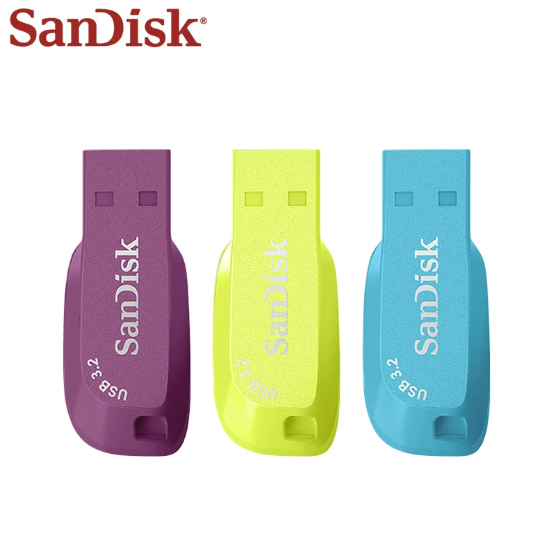 Original SanDisk Pen Drive CZ410 USB3.2 Reading 100MB/s High Speed 32GB 64GB 128GB UDISK Flash Memory Stick USB for Desktop
