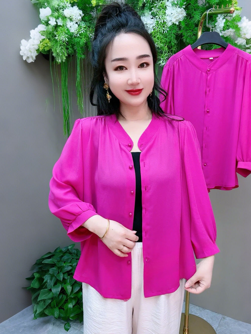 Csa Casual de Proteção Solar para Mães Plus Size, Estilo Moderno, Cardigan Aberto que Combate o Envelhecimento