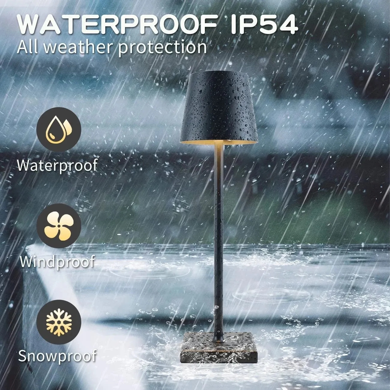 Lámpara de escritorio de aleación de aluminio USB de 5200mAh, luces LED de mesa recargables para Bar, sala de estar, lectura, libro, lámpara inalámbrica