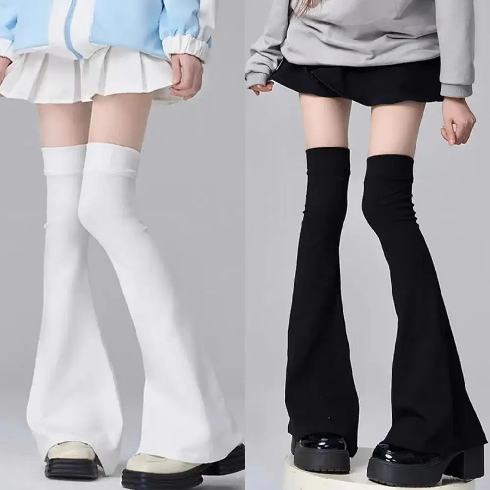 Harajuku feminino y2k menina renda plissado gótico lolita sobre o joelho meia alta kawaii meias longas capa de pé grunge punk polainas