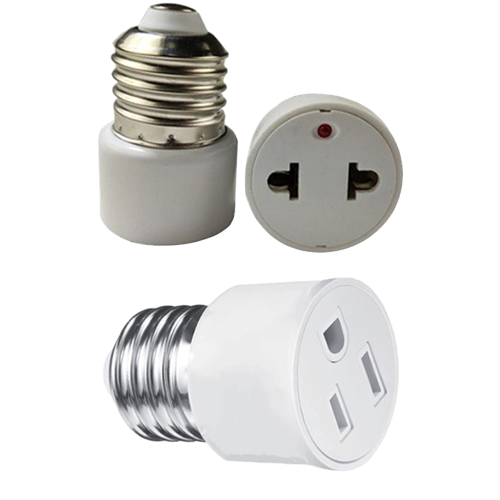 E26/e27 Lampen fassung Konverter flamm hemmender Lampen sockel Schrauben adapter eu/us Zinken Lampen fassung Steckdose passend für 2/3 Stift konvertieren