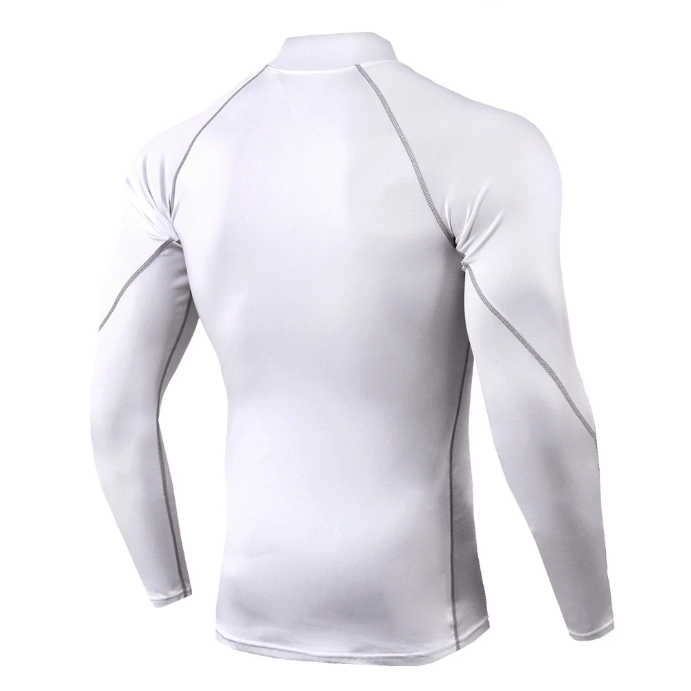 Männer Bodybuilding Sport T-shirt Quick Dry Lauf Shirt Langarm Kompression Top Gym T Shirt Männer Fitness Engen Rashgard