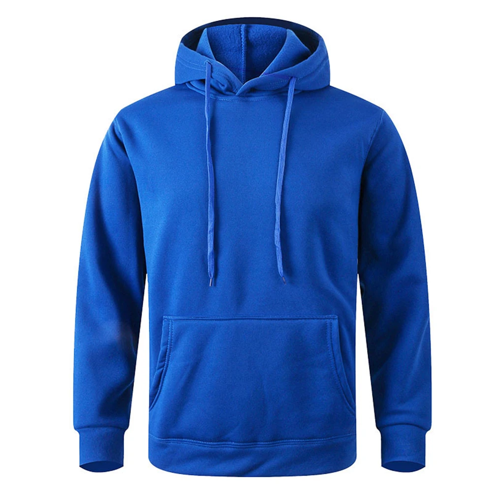 Sudadera cálida para hombre y mujer, ropa informal de Color sólido, jerséis deportivos, sudaderas con capucha con bolsillo para Fitness, multicolor