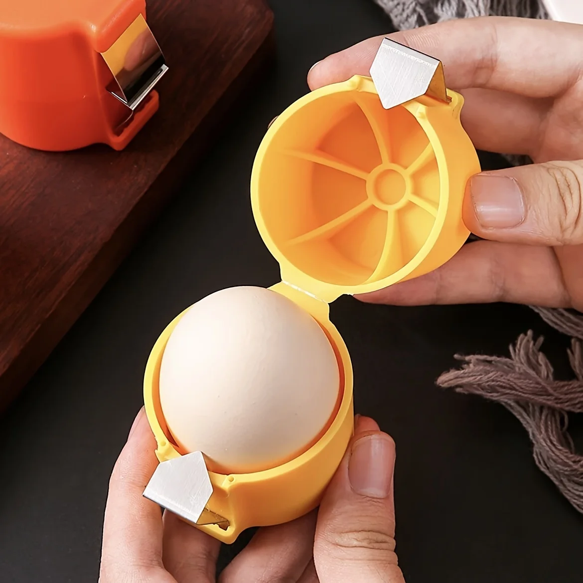 Separador de cáscara de huevo de acero inoxidable, divisor rápido de cáscara y yema, esencial para hornear en la cocina duradero con fácil agarre, 3 uds.