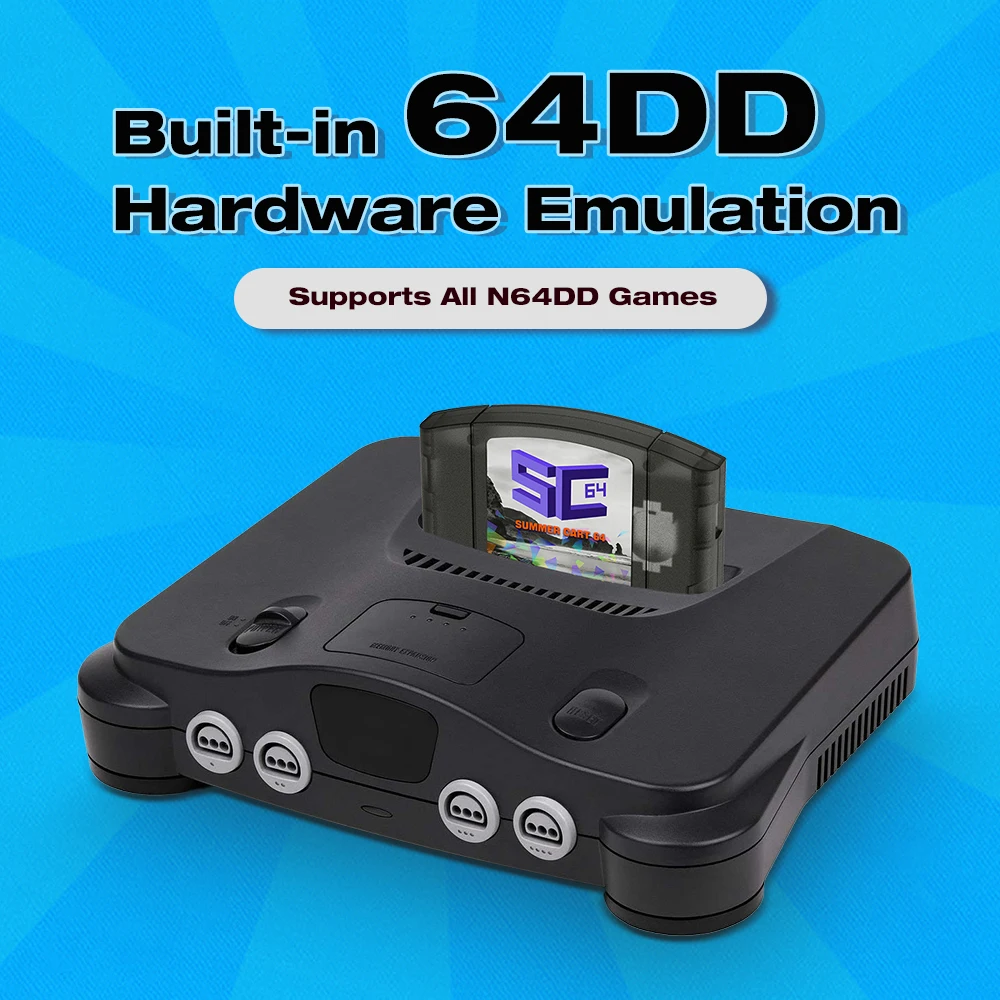EPICJOY SummerCart 64 SC64 Open Source Game Card N64 with Built-in Emulator For Nintendo 64 Console Gift 32GB TF Card 5400 Games