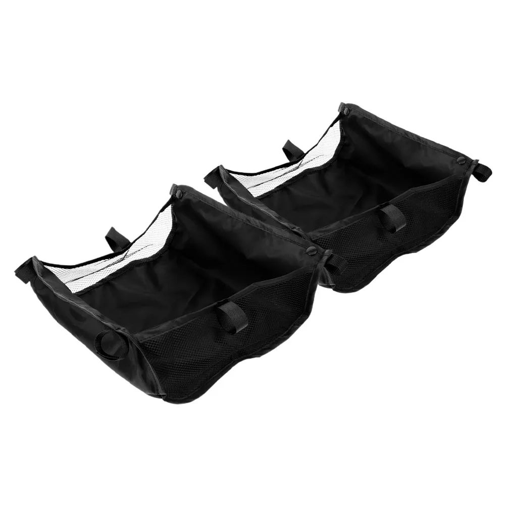 2 pçs saco de armazenamento organizador de carrinho de bebê bolsa de fraldas oxford pano carrinho multifuncional