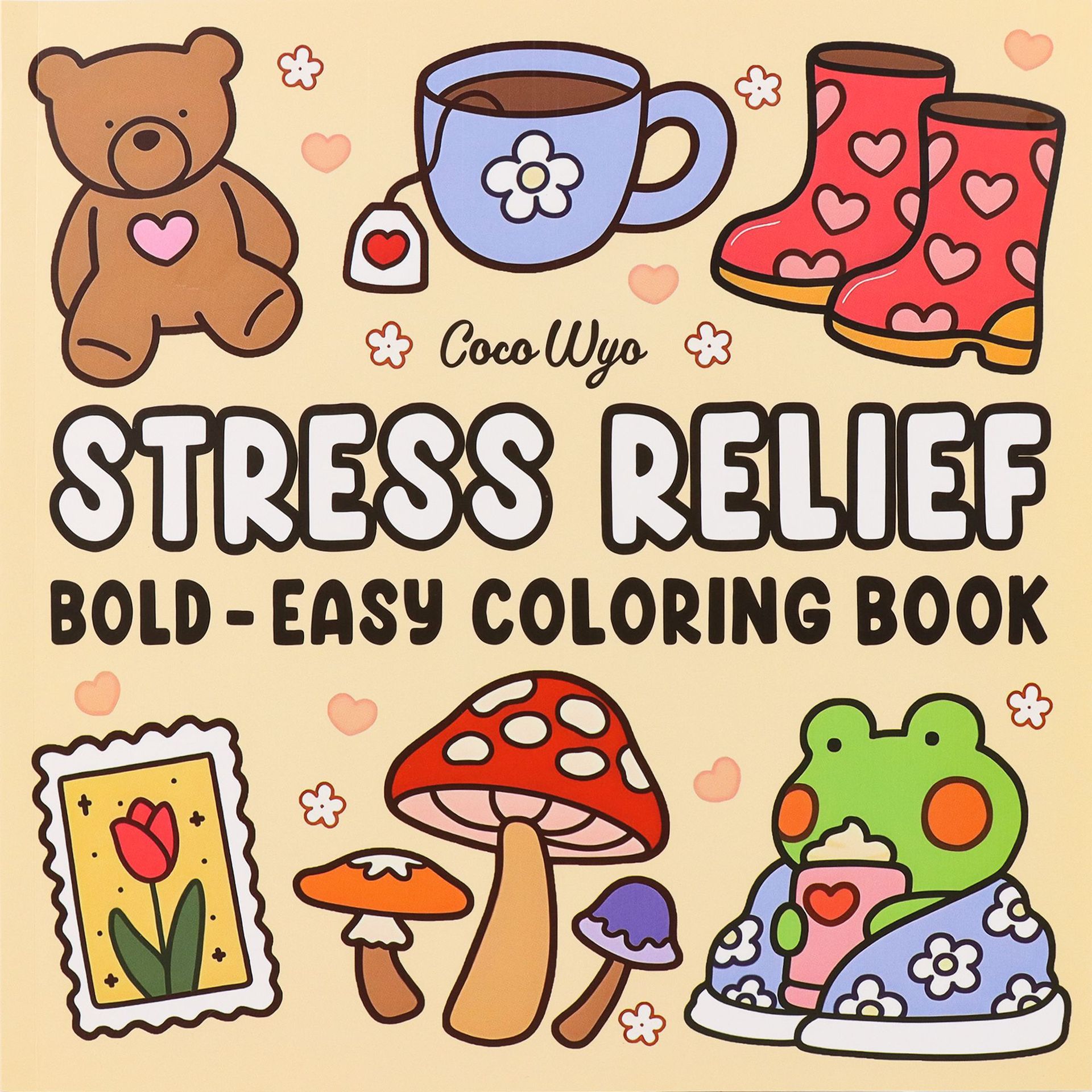 Little Corner Cute Comfy Coloring Book for Adults and Teens Featuring Adorable Creatures in Cozy Hygge Moments for Relaxation