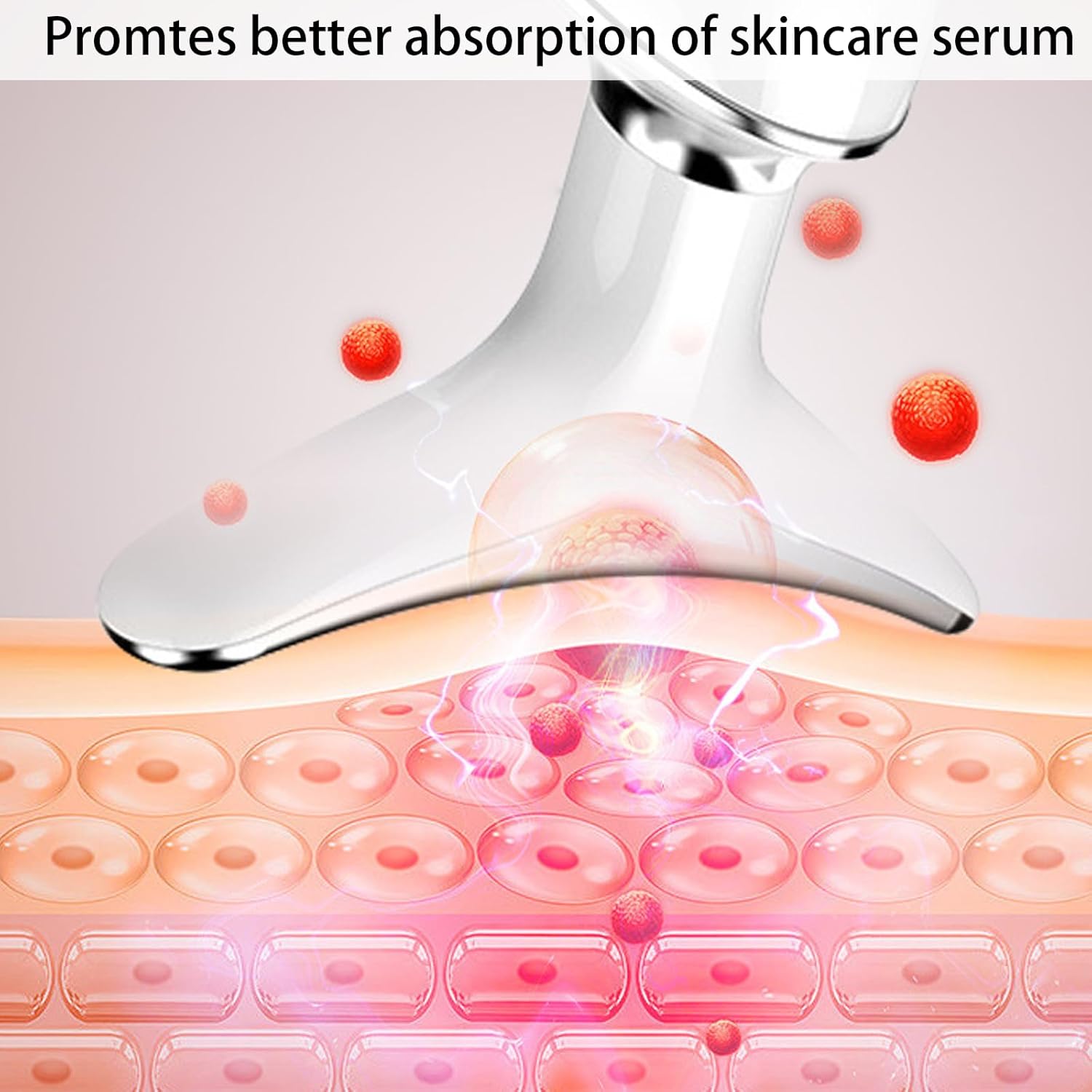 Masajeador de cuello de microcorriente 3 en 1, estiramiento Facial, dispositivo para apretar el contorno de la cara y líneas suaves, instrumento de belleza con luz LED de 3 colores