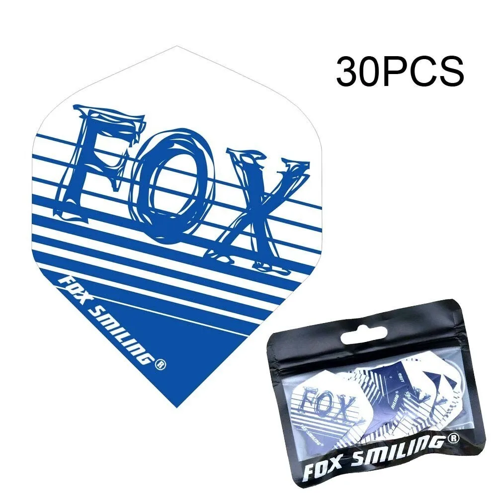 Fox Smiling 30 Uds dardos vuelos PET accesorios de dardos profesionales Dardos hojas de plumas juegos de dardos