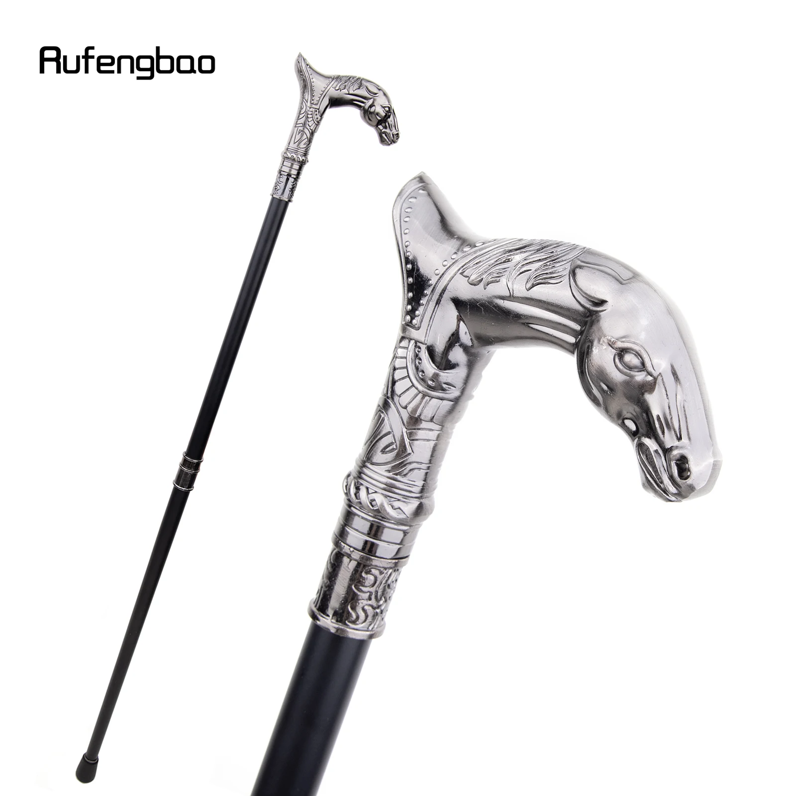 Cabeza de caballo Animal moda bastón decorativo Cospaly Vintage fiesta bastón para caminar de moda Crosier 93cm