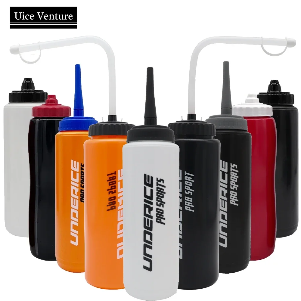 Garrafa de água para hóquei no gelo, acessórios para hóquei, garrafa esportiva sem bpa, 750/1000ml para hóquei no gelo, lacrosse, equipamentos esportivos de futebol