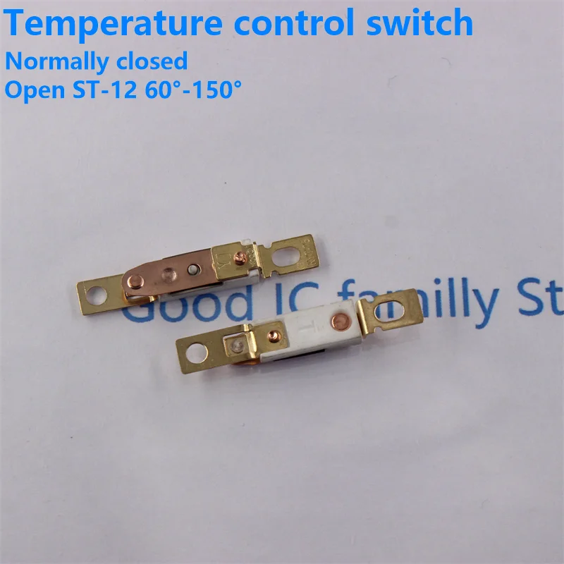 5pcs Open Temperature Controller ST-12 110-150 Degrees Normally Closed Wall Hanging Furnace Switch Hair Dryer Heat Protector